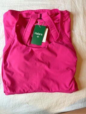 HALARA Bright Pink Racerback Sports Tank